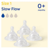 Mam slow flow teats 4-pack, imported from the UK