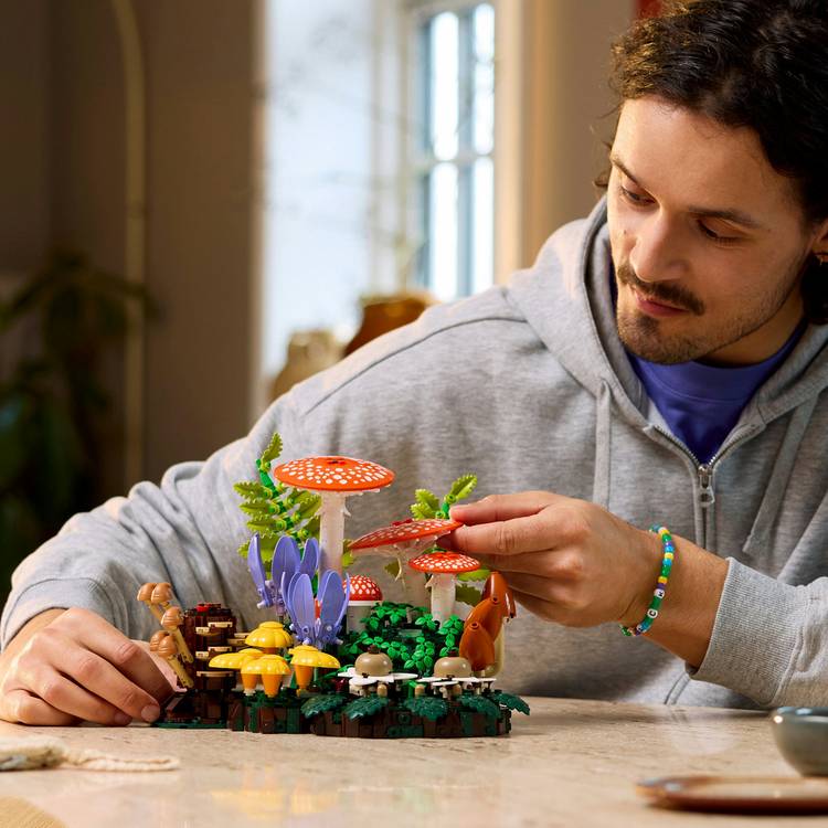 LEGO Botanicals Woodland Mushrooms building set 806 pieces, imported from the UK