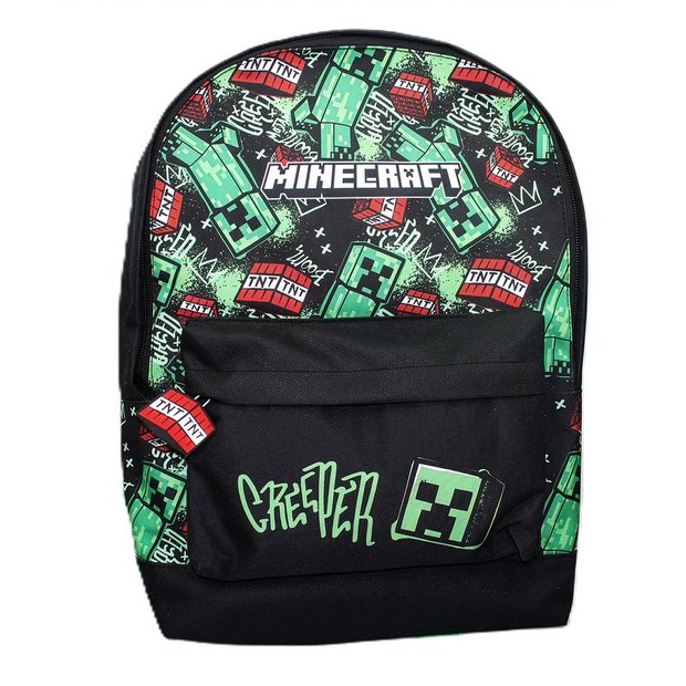 Mojang Minecraft backpack in black 19L, UK version