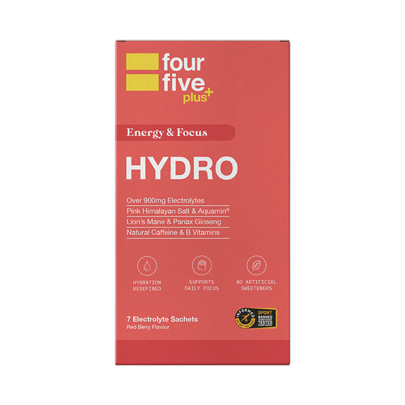 fourfive Hydro Plus Focus Energy powder 7 sachets, UK version