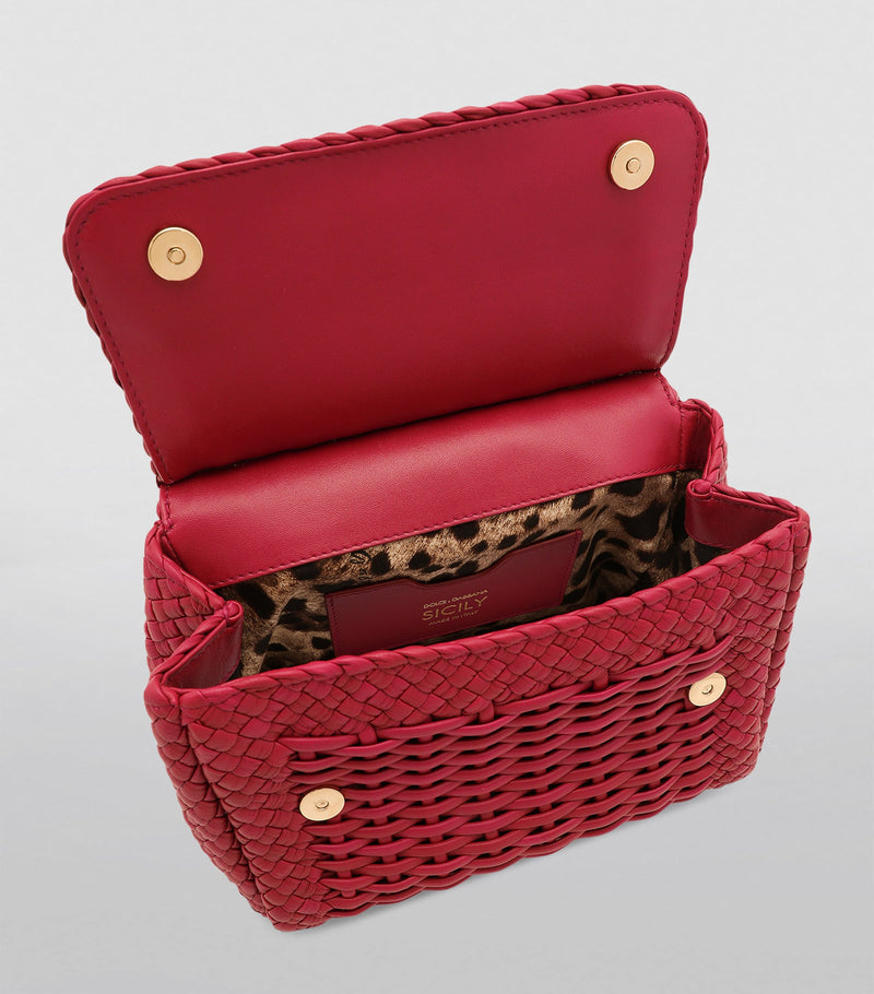 Dolce&Gabbana Sicily top-handle bag woven leather (British brand)