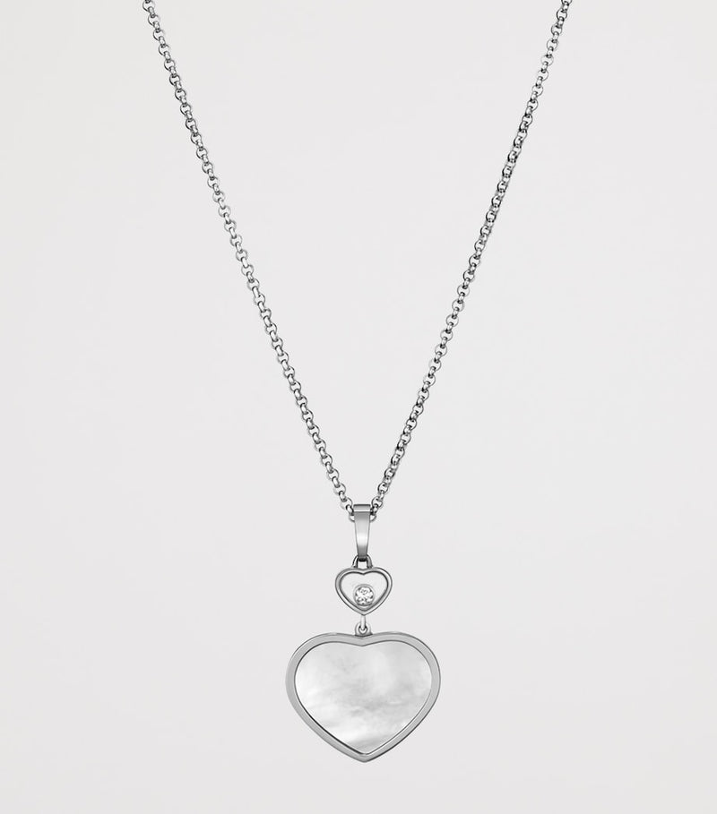 Chopard Happy Hearts pendant white gold diamond (British brand)