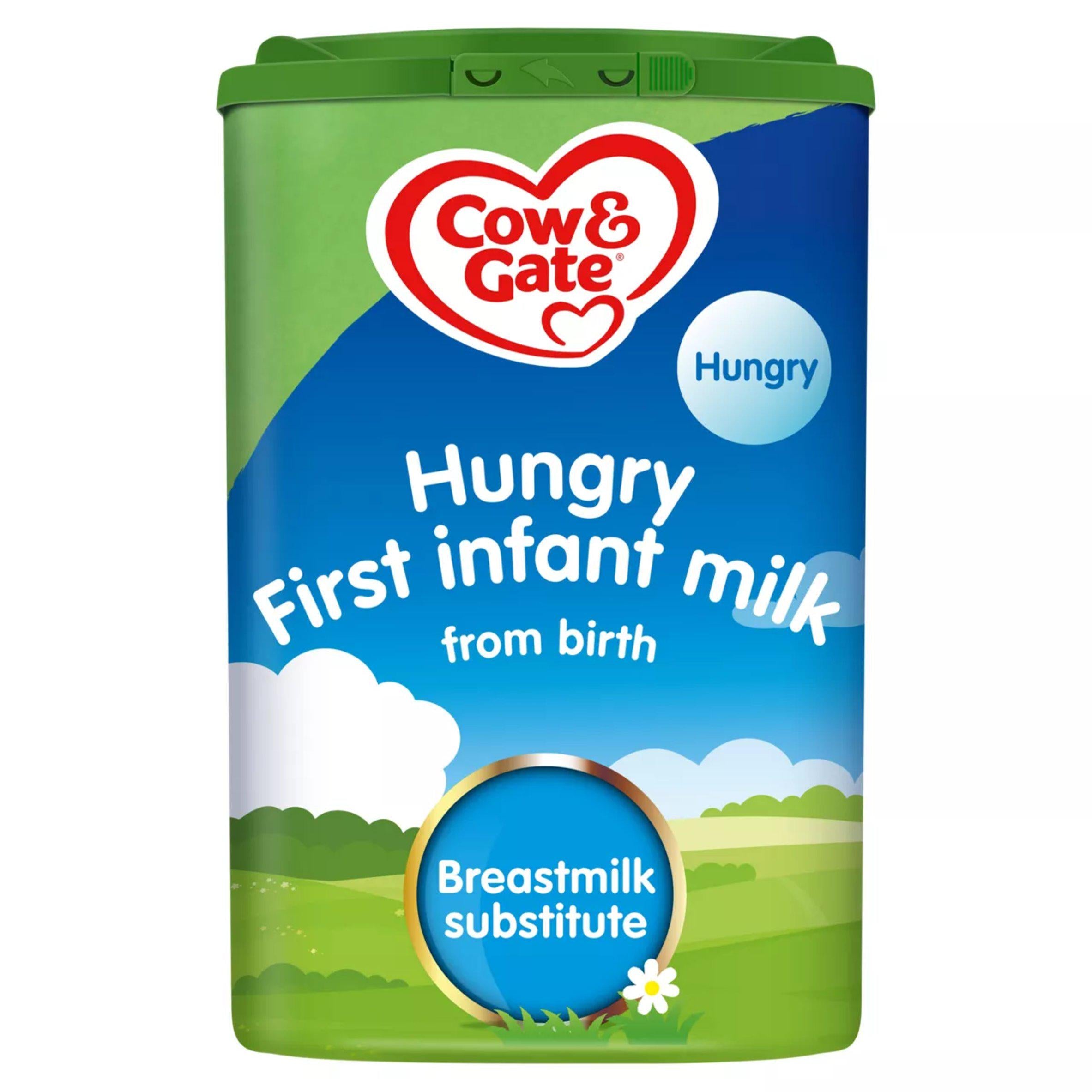 Cow & Gate Hungry Baby Milk Formula Powder From Birth 800g - McGrocer