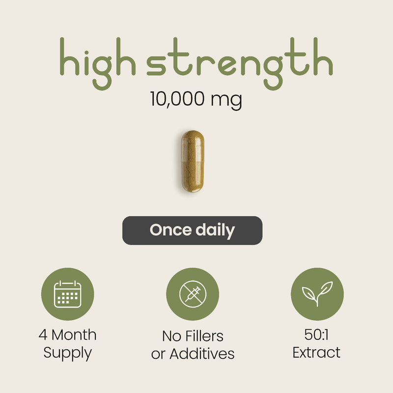 VitaBright Moringa leaf extract 10,000mg capsules 120 count, UK version