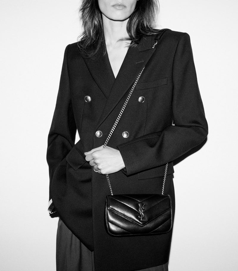 Saint Laurent Mini Loulou shoulder bag 20cm (British brand)