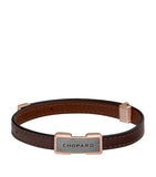 Chopard Heritage leather bracelet approx 1cm Italian made, UK version