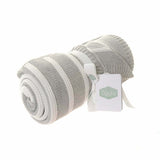 Superdrug Ziggle Grey and White Stripes Baby Blanket 100cm x 75cm- Buy online at McGrocer