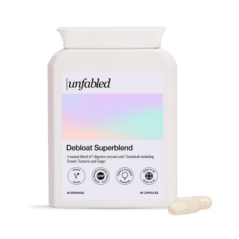Unfabled Debloat Superblend capsules 60s, UK version