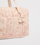 Bonpoint quilted bowling bag pastel floral print (British brand)