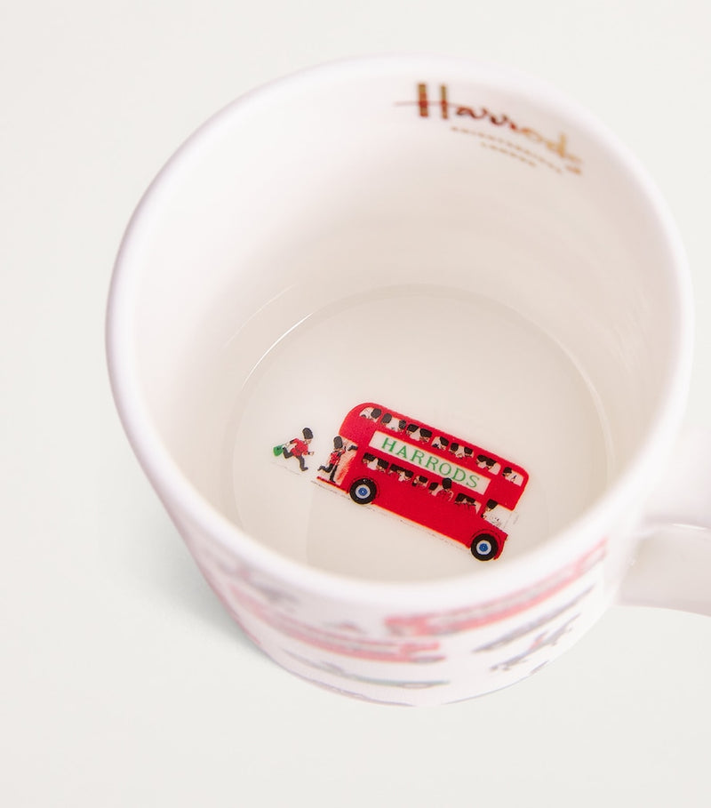 Harrods whimsical vehicle mug (British brand)