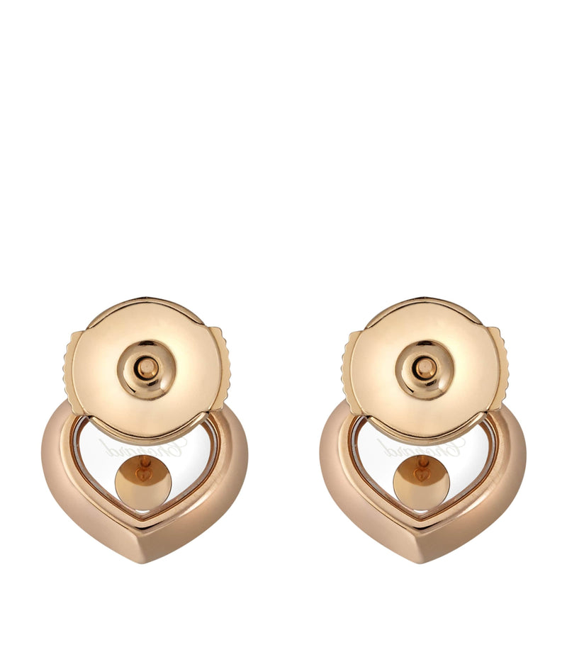 Chopard Happy Diamonds rose gold diamond earrings (British brand)