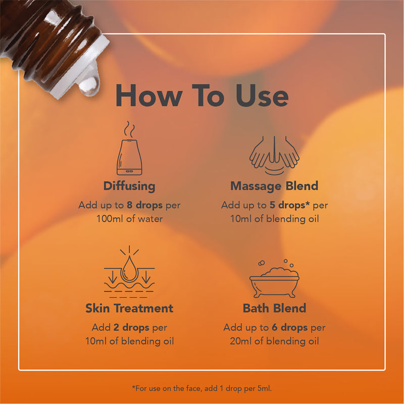 Tisserand organic orange essential oil 9ml (British brand)