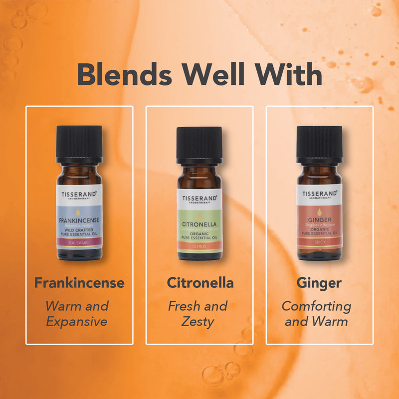 Tisserand organic orange essential oil 9ml (British brand)