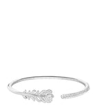 Boucheron white gold diamond Plume de Paon bracelet (British brand)