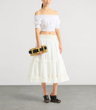 Balmain luxury faux raffia Anthem clutch bag, UK version