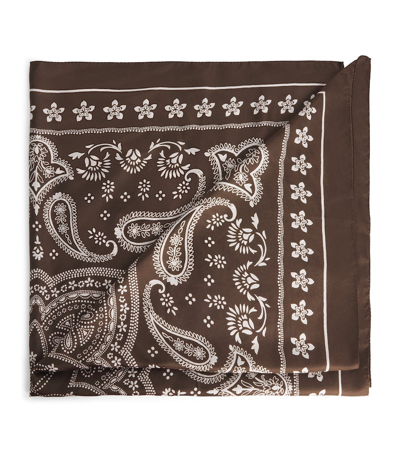 Sandro Paris silk printed bandana 90cm x 90cm (British brand)
