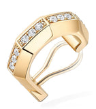 Messika yellow gold diamond ear cuff 0.05ct, imported from the UK