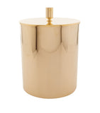 Zodiac cylinder gold-plated bathroom bin (British brand)
