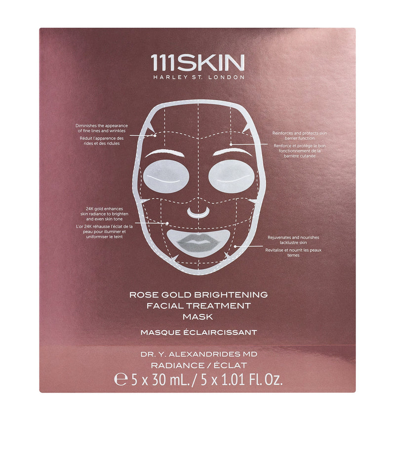 111Skin Rose Gold Brightening Facial Treatment Mask 5 x 30ml (British brand)