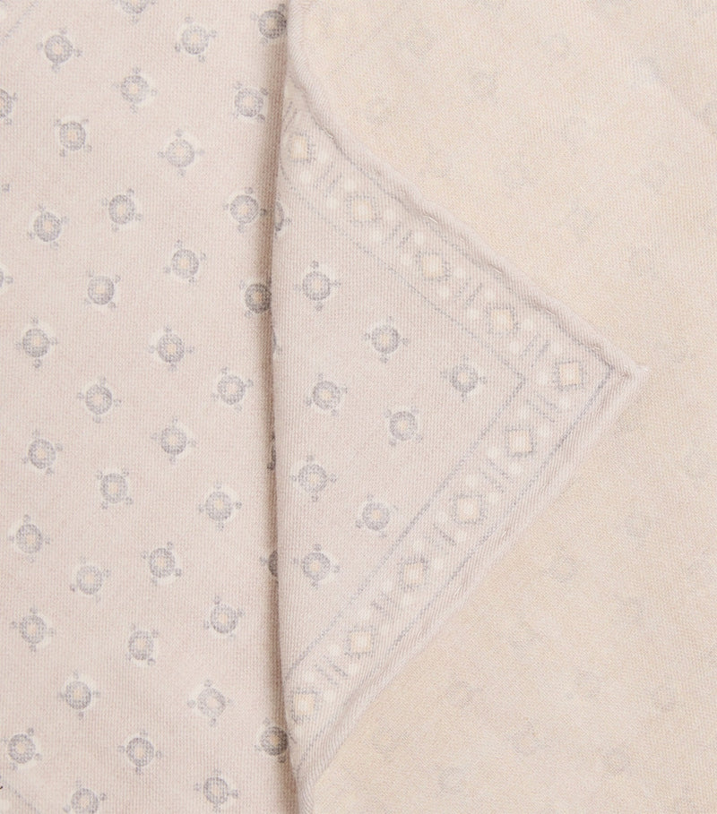 Eleventy polka-dot wool-cotton pocket square 33cm - British product