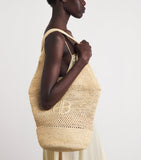 ANINE BING raffia Leah shopper bag, large size, UK version