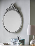 Laura Ashley Silver Overton Ornate mirror 72cm x 58cm, UK version