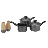 Home Essentials 3 piece non stick carbon steel pan set, imported from the UK