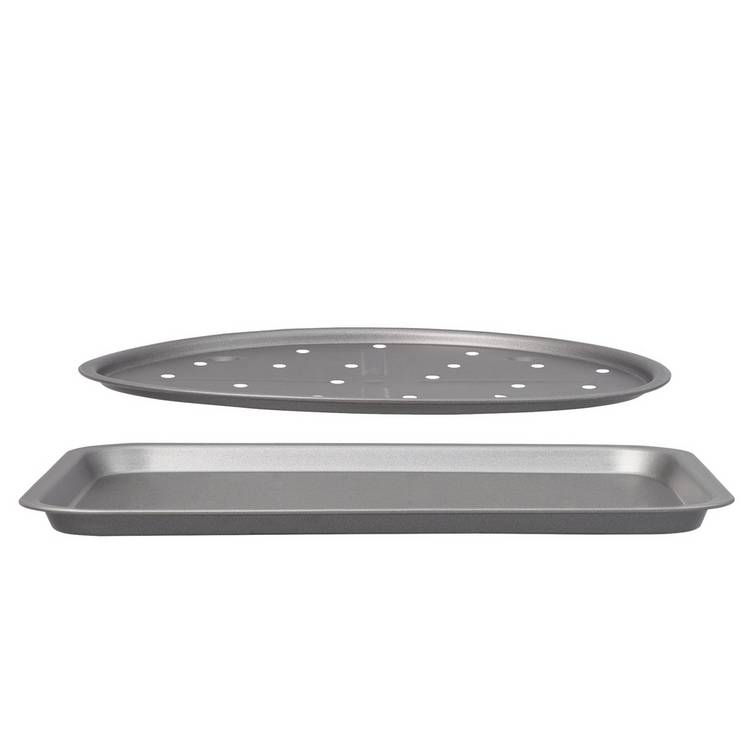 Argos Home non-stick bakeware set pizza pan and chip tray, UK version