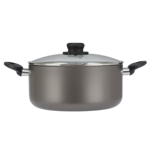 Argos Home non stick aluminium stock pot 26cm, UK version