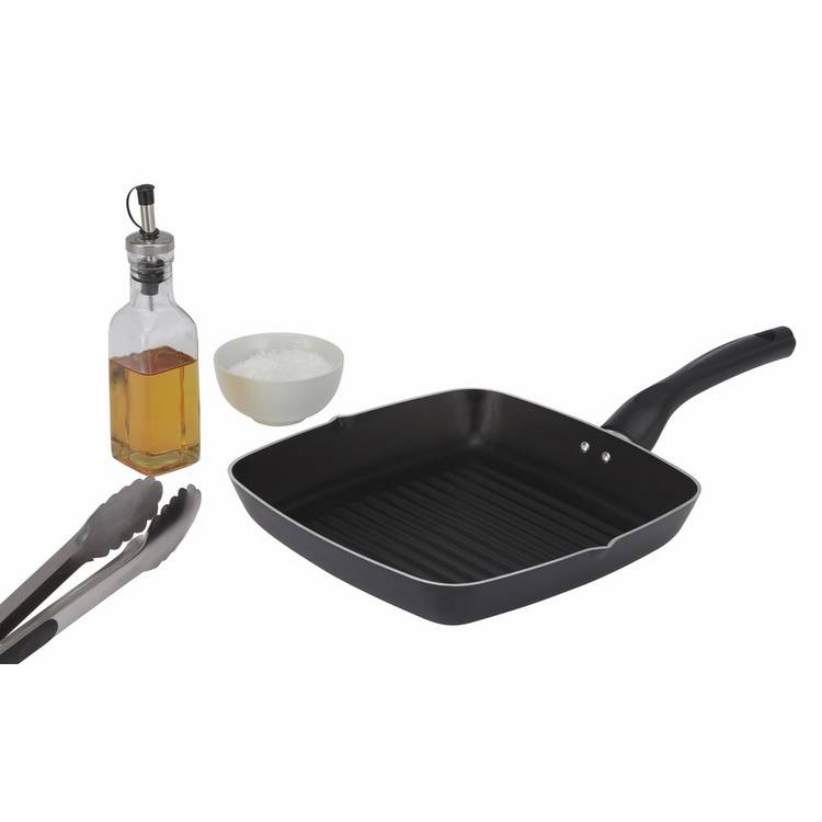 Argos Home non-stick aluminium griddle pan 24cm (British brand)