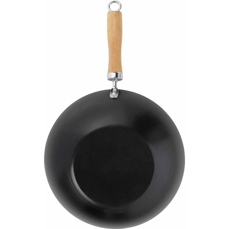Argos Home non-stick carbon steel wok 27cm - British product