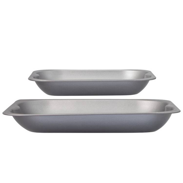 Argos Home non-stick steel roasting tins 2 piece set, imported from the UK
