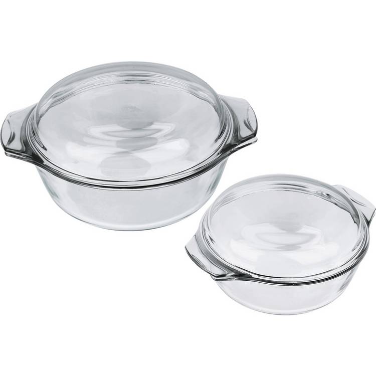Argos Home glass casserole dish set 2 piece, imported from the UK