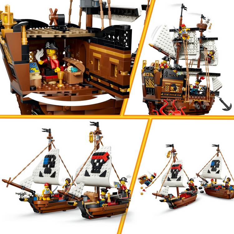LEGO Creator 3in1 pirate ship toy 1074 pieces - British product