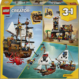 LEGO Creator 3in1 pirate ship toy 1074 pieces - British product