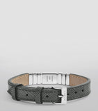 Marli New York white gold and saffiano leather UNII bracelet, UK version