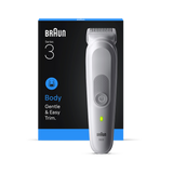 Holland & Barrett Braun Body Groomer Series 3 BG3500 for Men - Waterproof Groom & Trim Tool with SkinGuard, Grey- Buy online at McGrocer