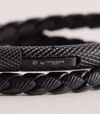Tateossian Leather Chelsea Bracelet, imported from the UK
