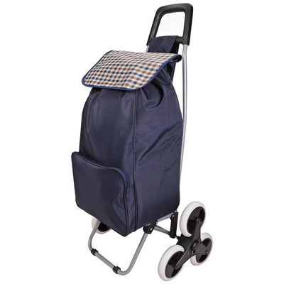 Argos Navy Blue 6 Wheel Folding Stair Climber Shopping Trolley- Buy online at McGrocer