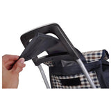 Navy stair climber shopping trolley 42-litre 6 wheels, imported from the UK