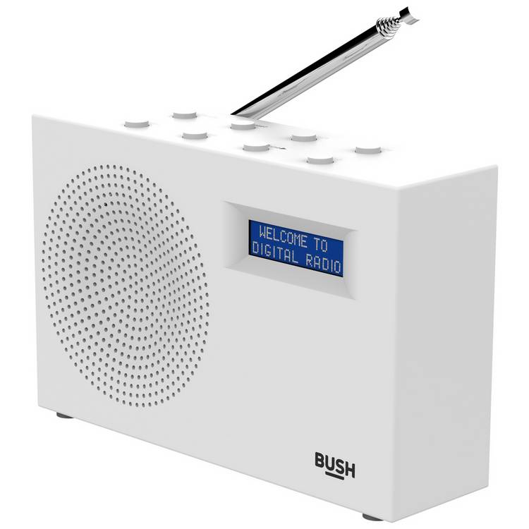 Bush Sandy DAB/FM portable radio white (British brand)