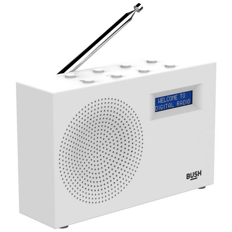 Bush Sandy DAB/FM portable radio white (British brand)