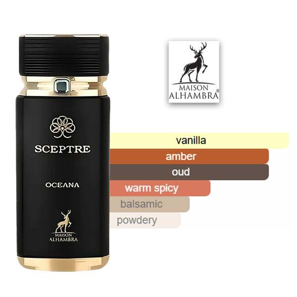 Maison Alhambra Sceptre Oceana Eau de Parfum 100ml, imported from the UK