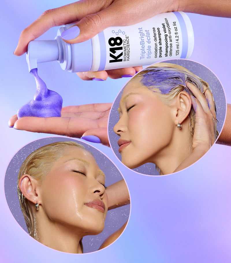K18 TripleBright Defence purple shampoo 125ml - British product