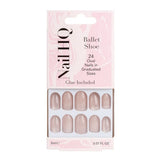 Nail HQ Pink Oval Nails 24 Pieces, imported from the UK