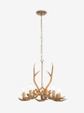 Natural antler ceiling light 5-light fitting, UK version
