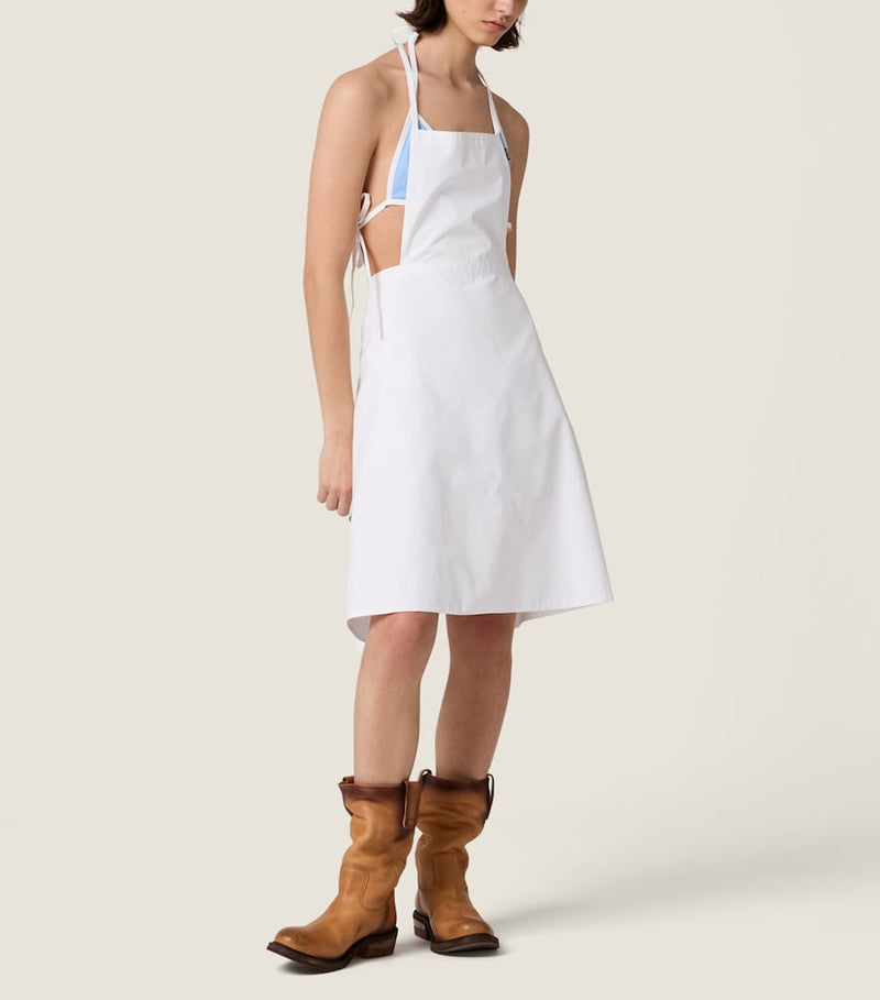 Miu Miu cotton poplin apron - British product