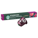Starbucks by Nespresso Caffe Verona Coffee x10 Pods, 10 Drinks All coffee Sainsburys