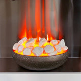 Adam Cubist electric fire suite white - British product