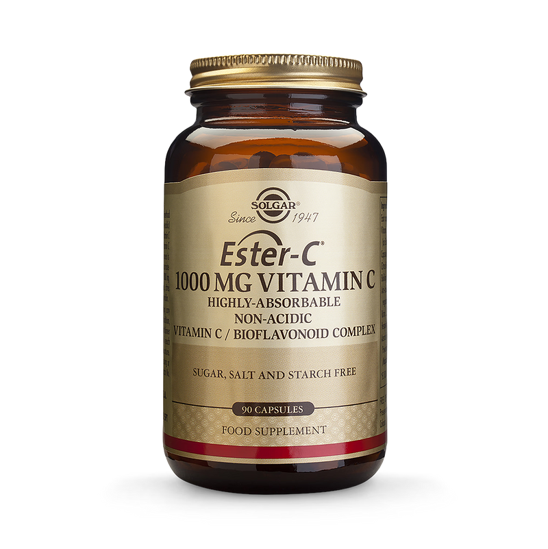 Solgar Ester-C Vitamin C 1000mg 90 Capsules (British brand)